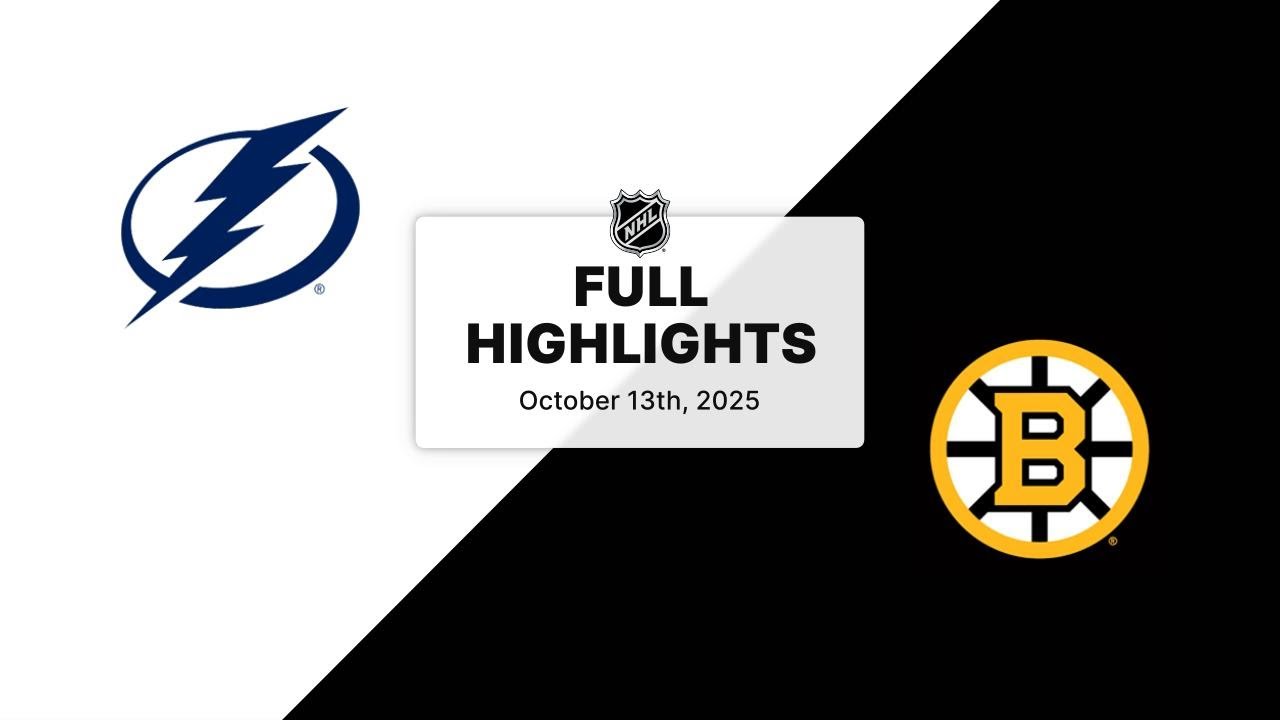 NHL Highlights: Lightning vs. Bruins (Oct 13, 2025)