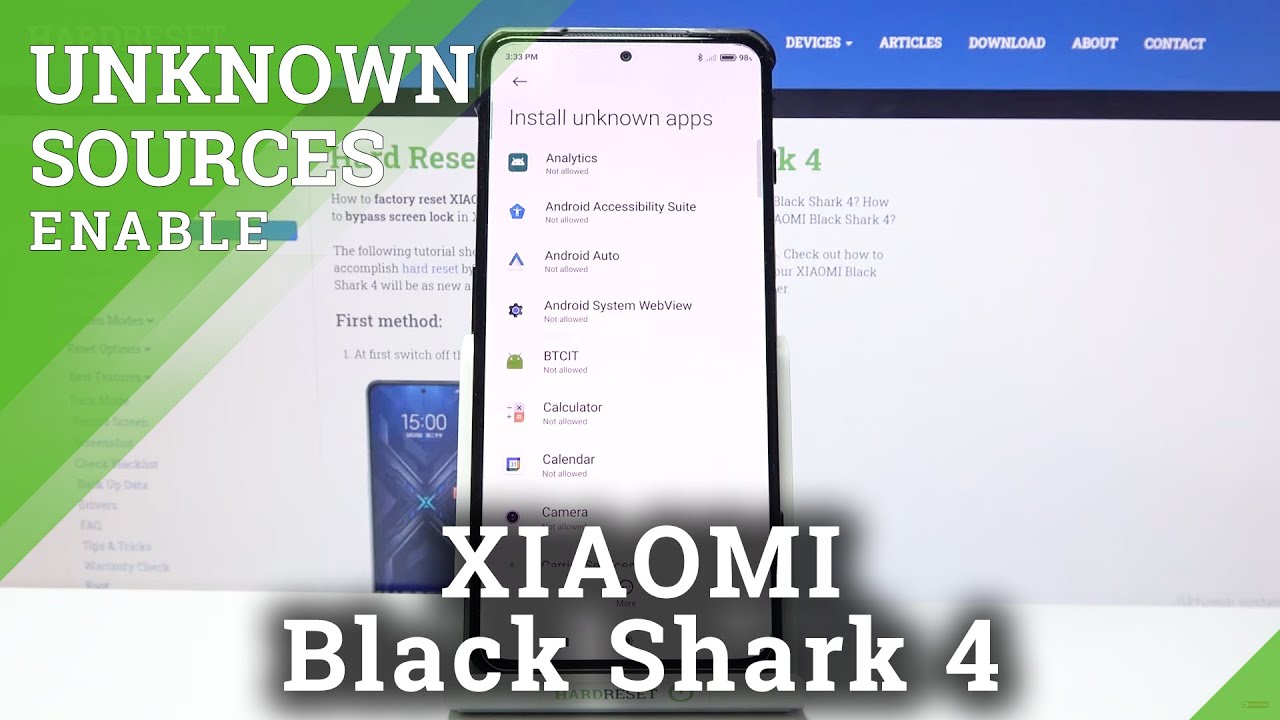 Enable Unknown Sources on Xiaomi Black Shark 4 🔓