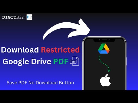 Download View-Only Google Drive PDF on iOS (2025): Save Restricted PDF on iPhone