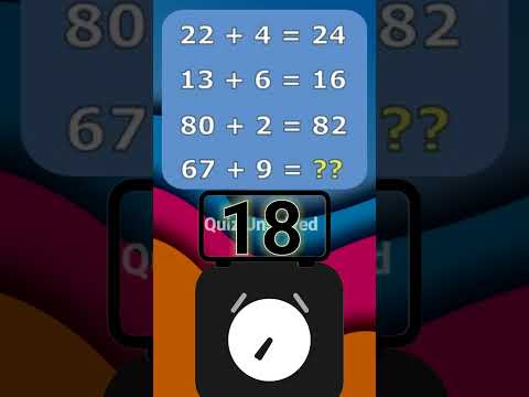 🚀 Can You Solve This Math Quiz in 30 Seconds? 🔥 | #QuizUnsolved