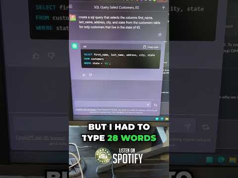 Can you use AI to create SQL queries? #ai #howto #openai
