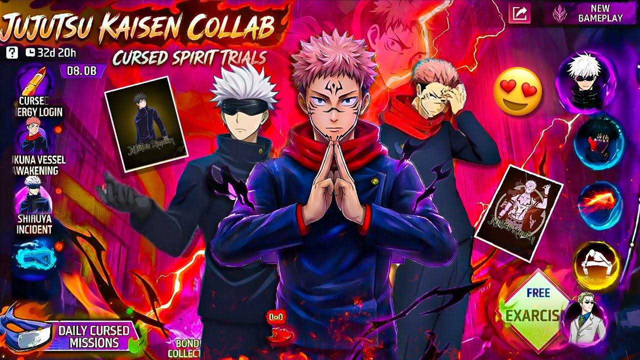 Jujutsu Kaisen Free Fire Event Rewards🔥