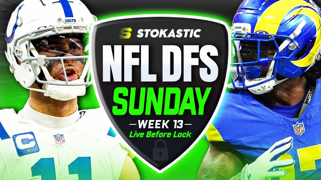NFL DFS Week 13 Picks & Live Before Lock 🏈
