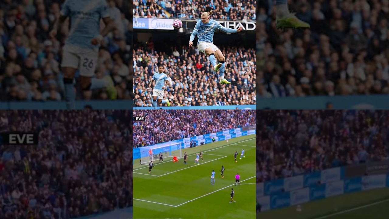 Erling Haaland Dominates Everton with 2 Stunning Goals! ⚽️