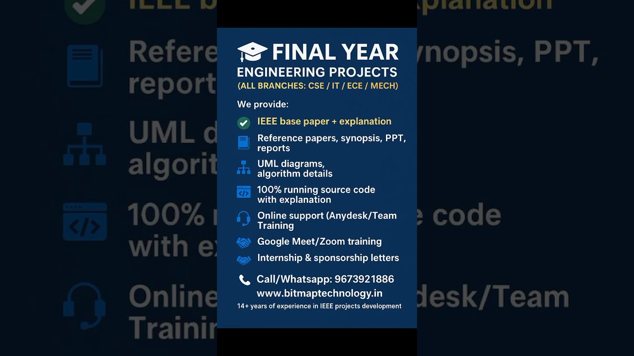 Ultimate Final Year Engineering Projects for All Branches | CSE, IT, ECE, MECH 🚀