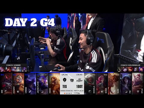 TES vs 100T | Day 2 LoL Worlds 2025 Swiss Stage | Top Esports vs 100 Thieves full