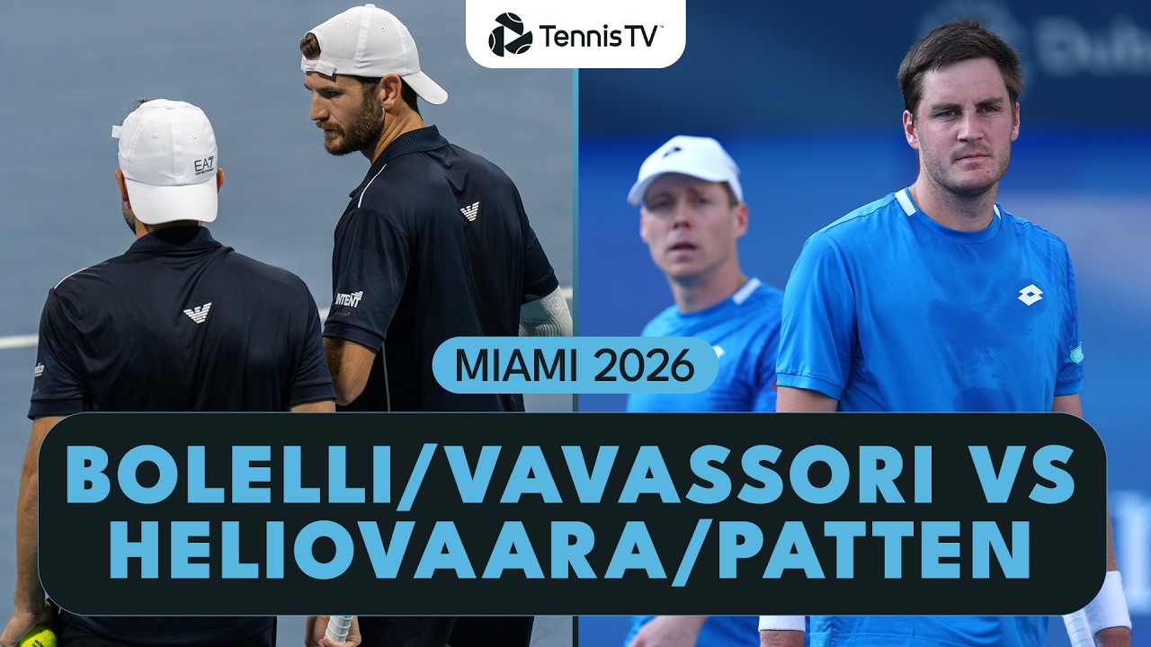 Miami 2026 Men's Doubles Final: Bolelli/Vavassori vs Heliovaara/Patten 🎾