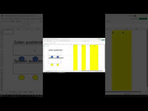 Video-016-Zeilen und Spalten die mit einem X markiert sind ausblenden .xlsm / excel / vba-tutoria