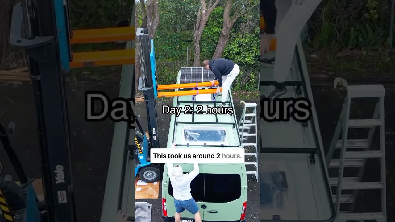 Sunset Vibes on Our New Camper Van Deck π