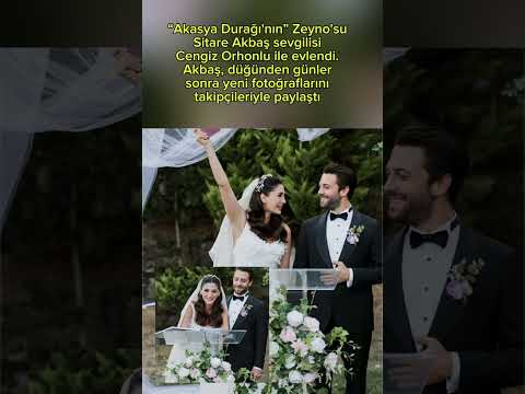Sitare Akbaş Sevgilisi Cengiz Orhonlu ile Evlendi #magazinhaberleri #magazin #magazingündemi