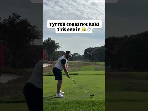 Duty calls 🫣 Tyrrell Hatton having some fun during Ryder Cup practice with Team Europe 😂