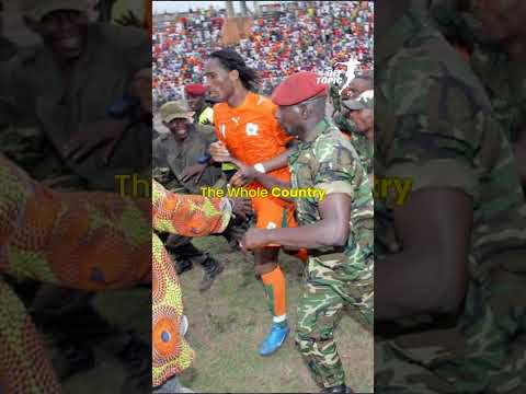 How Didier Drogba Stopped A War 😱😱