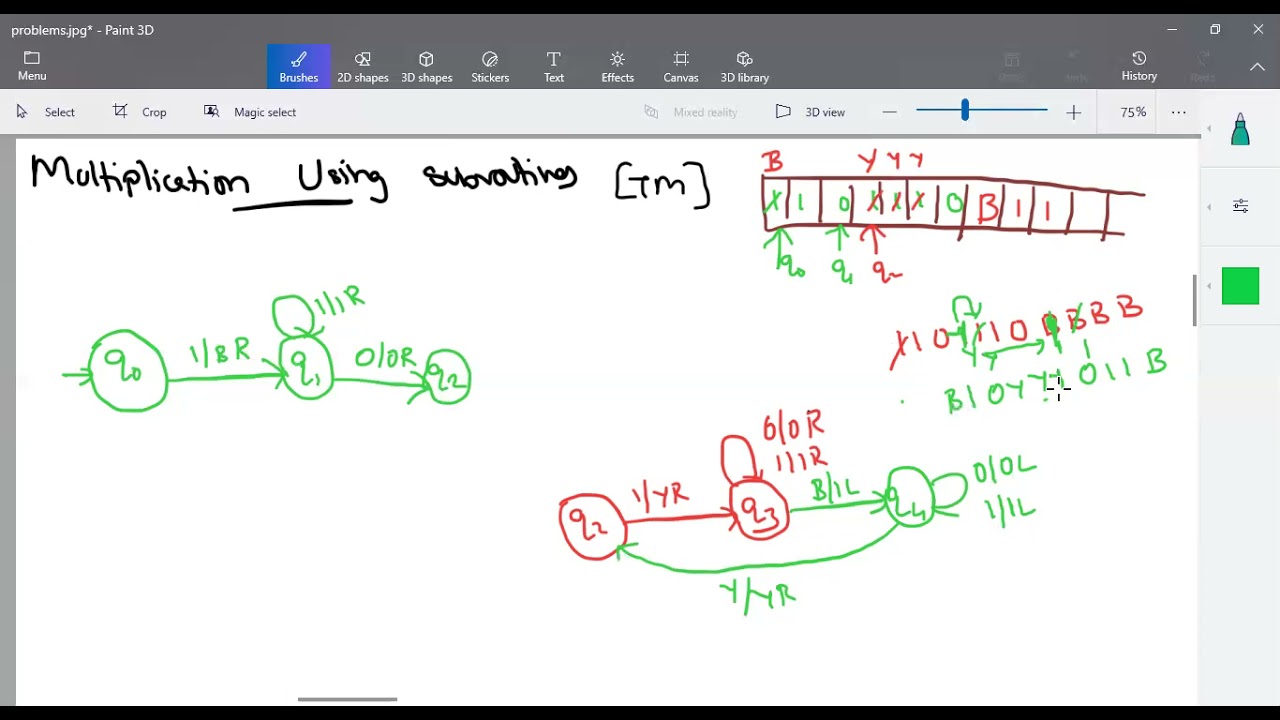 TOC Part 62: Multiplication with Subroutines in Turing (Tamil) | Deeba Kannan