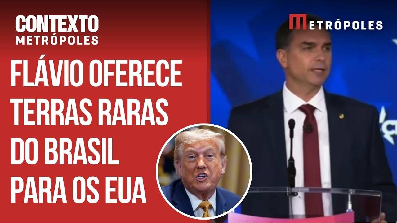 Flávio Bolsonaro nos EUA sobre terras raras 🚨
