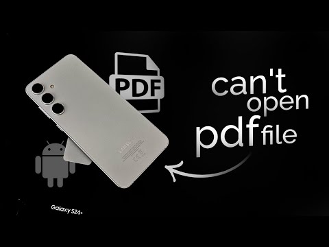 Can't Open PDF File on Android (fix)