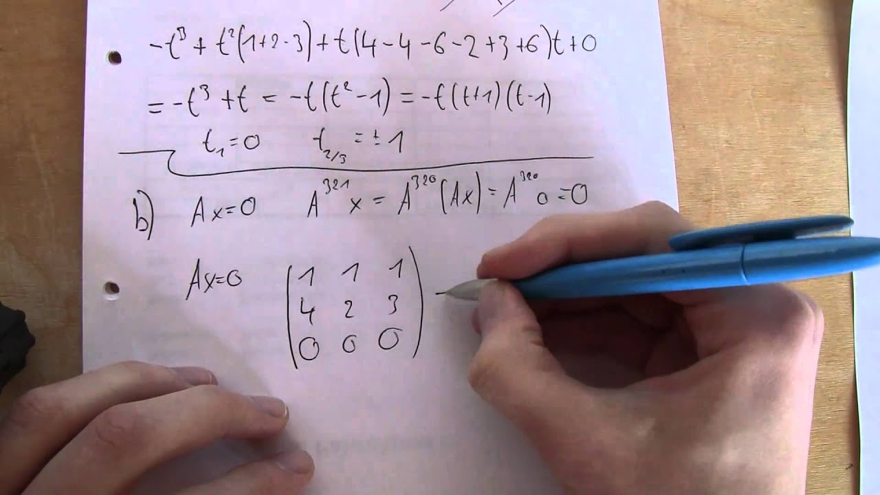 Mathematik-Klausur für Informatiker - Aufgabe 1