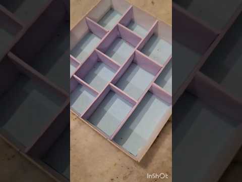 diy multipurpose storage box / diy bead box from cardboard #youtubeshorts #diy #art