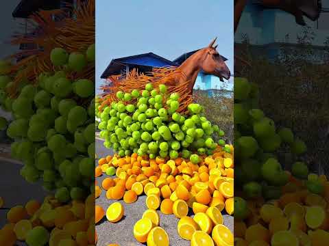 Horse loaded fruits special effects c4d #shortsfeed #shortsyoutube