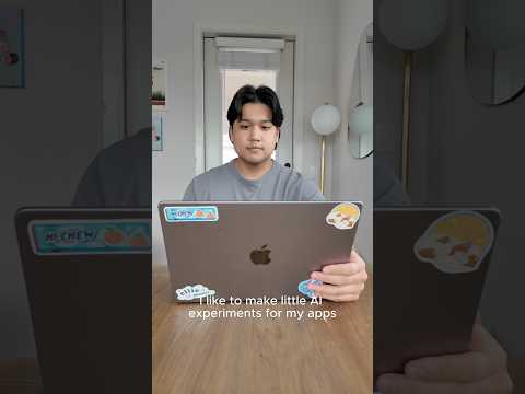 Working on mini AI experiments for my apps #coding #uidesign