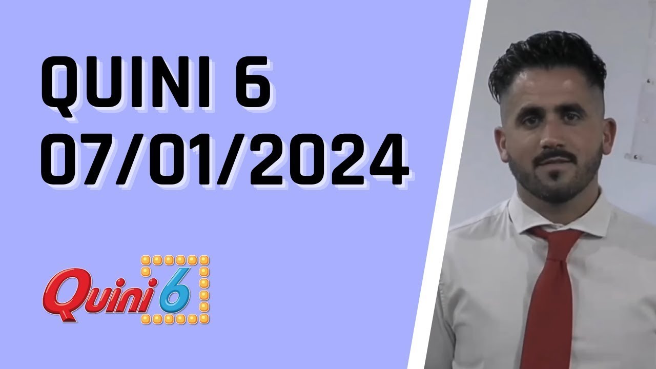 Quini 6 en vivo 07/01/2024 / Resultados del sorteo quini 6 del Domingo 7 de Enero del 2024