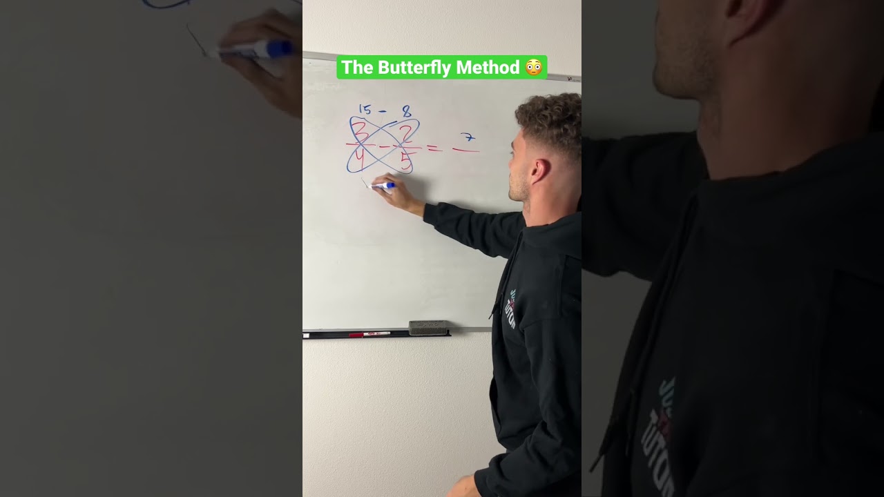 Subtracting Fractions with the Butterfly Method