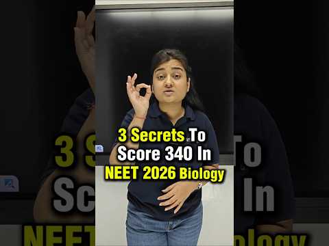 3 Secrets How to Crack NEET 2026 with 340+ Marks in Biology 😱| NEET Motivation #shorts #esaral #neet