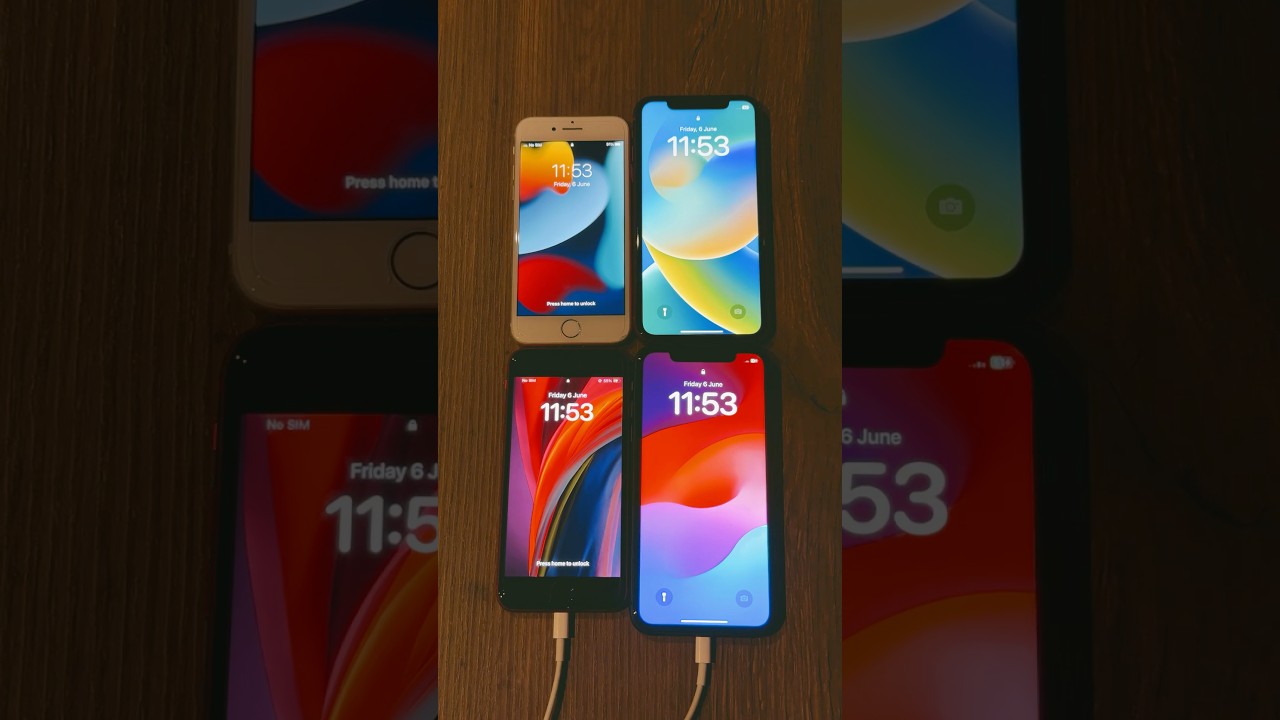 iOS 15 iPhone 8 Vs iOS 16 iPhone XR Vs iOS 17 iPhone SE 2 Vs iOS 17 iPhone 11 Startup Test.