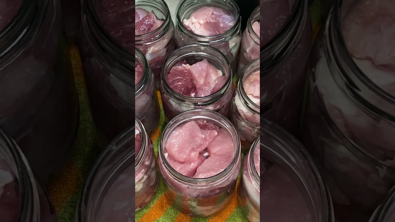 Домашняя тушенка из свинины в автоклаве — просто и вкусно 🍖