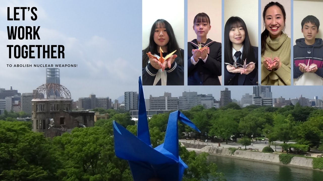 “Let’s work together to abolish nuclear weapons!”-English subtitle