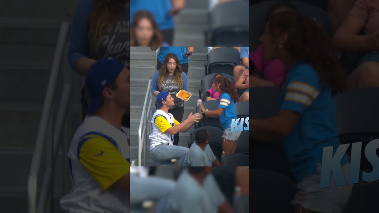Epic Fail! Kiss Cam Proposal Goes Hilariously Wrong π
#Shorts