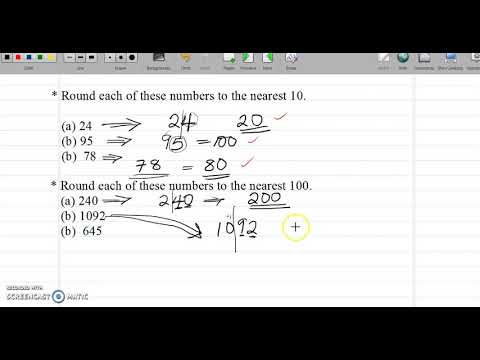 IGCSE: ROUNDING WHOLE NUMBERS