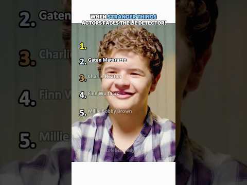 When Stranger Things Cast Faces the Lie Detector! #charlieheaton #mayahawke #liedetector