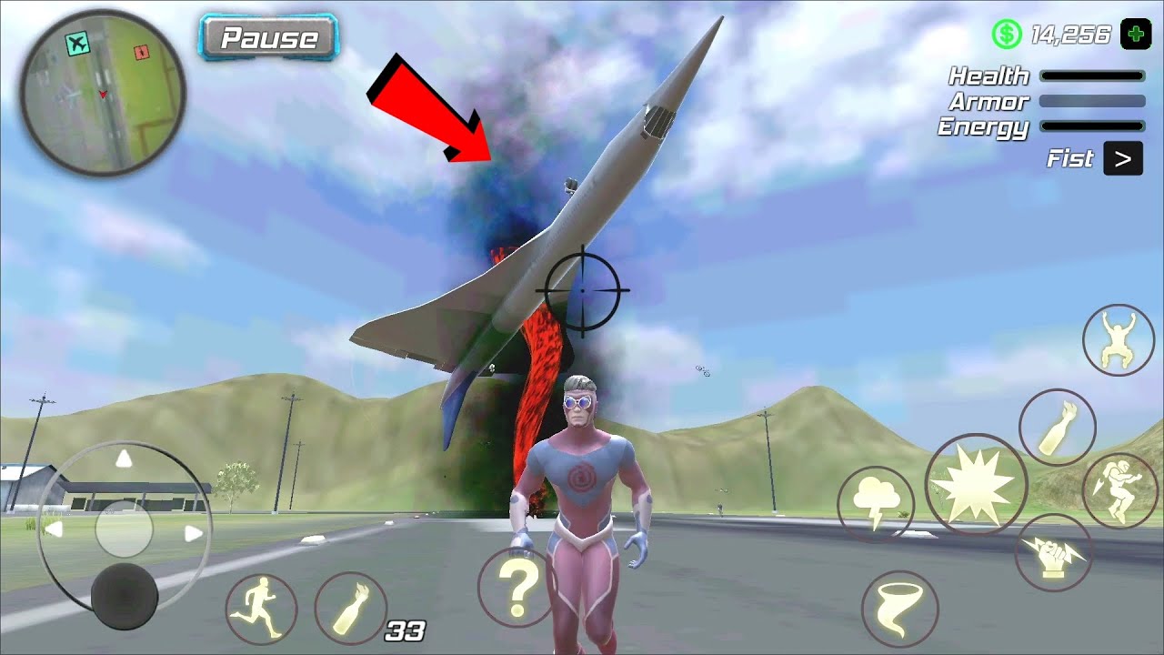 Hurricane Superhero Destroys Concorde in Airport 🌪️