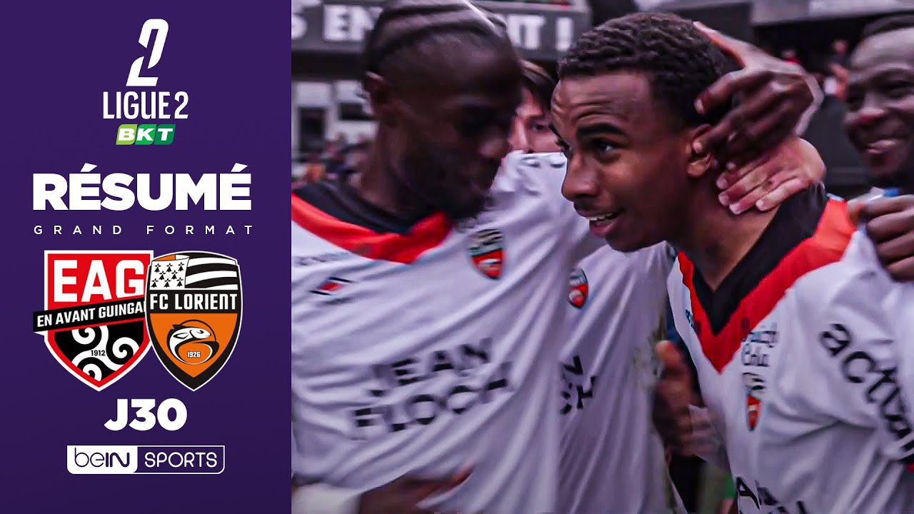 Kroupi offre un doublé express et propulse Lorient en tête contre Guingamp ⚽️