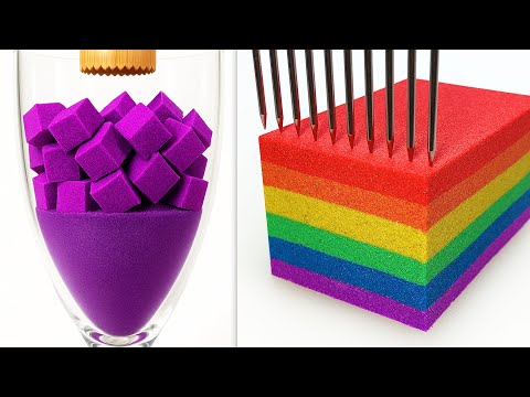 Very Satisfying and Relaxing Compilation 339 Kinetic Sand ASMR