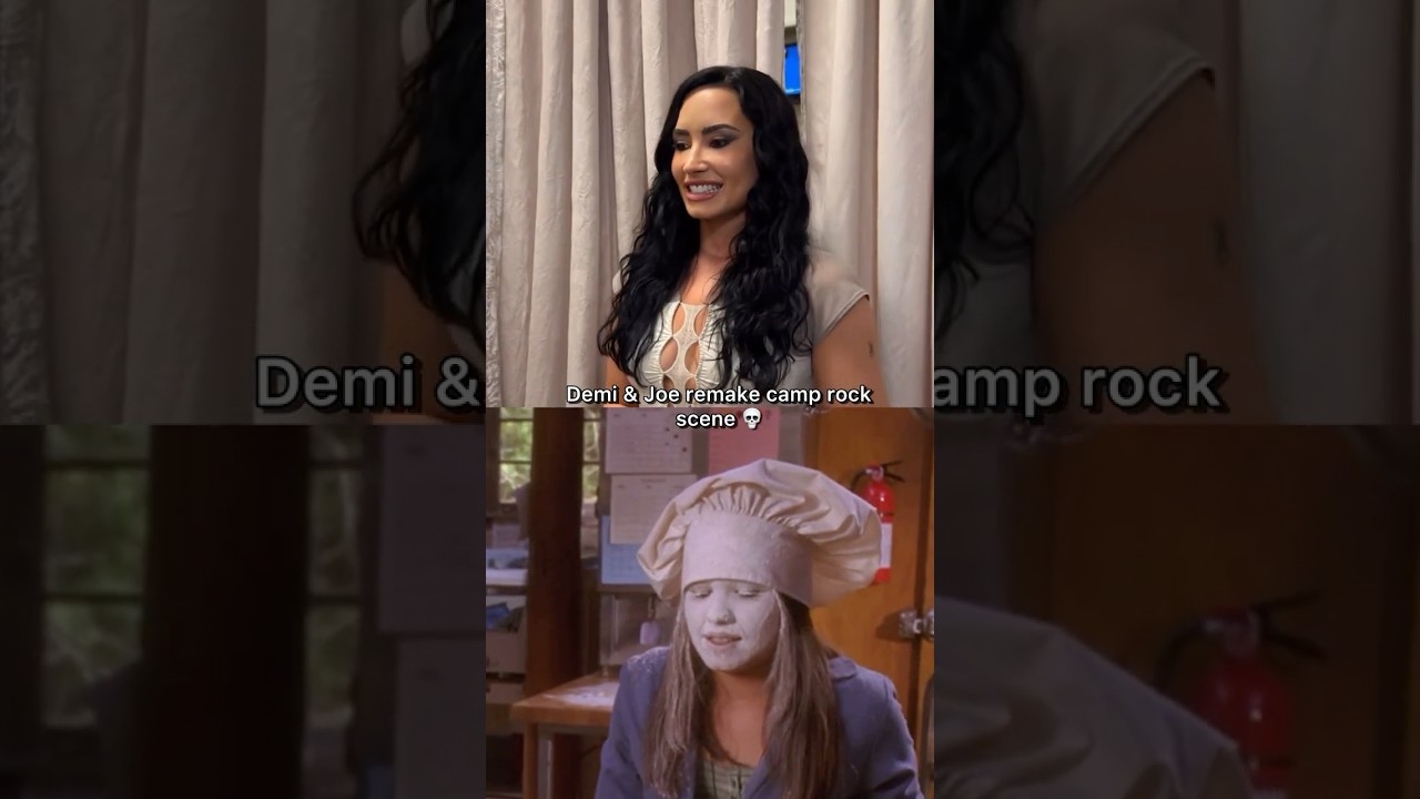 Joe Jonas & Demi Lovato Recreate Camp Rock Scene 🎤