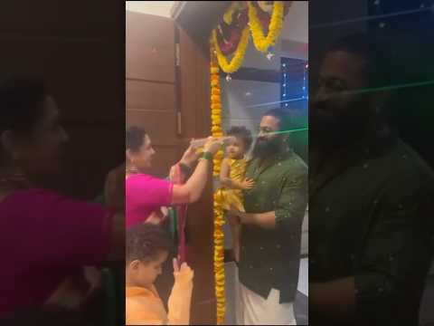 Rishab Shetty gets a heartfelt WELCOME at home After WINNING the National Award #rishabshetty