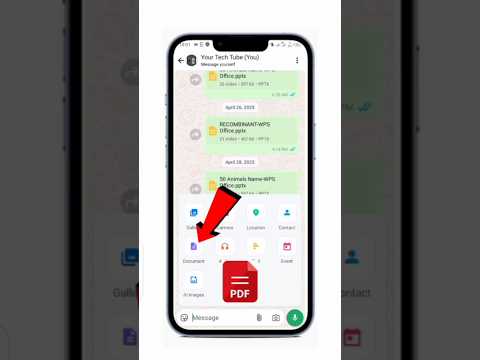 WhatsApp par pdf file kaise bheje 😱 How to send pdf file on whatsapp 2025_#shortsfeed