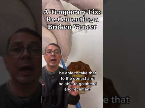 Temporary Fix for Broken Veneers 🦷