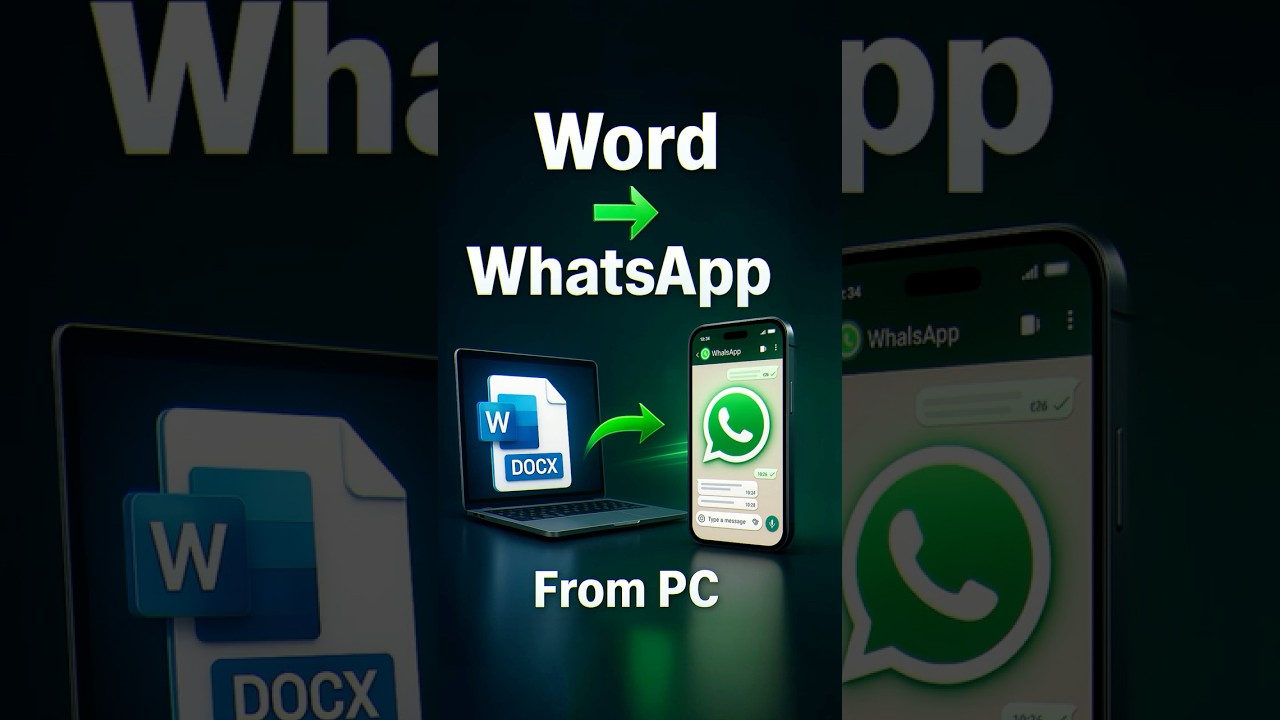 How to Send a Word Document via WhatsApp Web from PC/Laptop (2025 Guide)