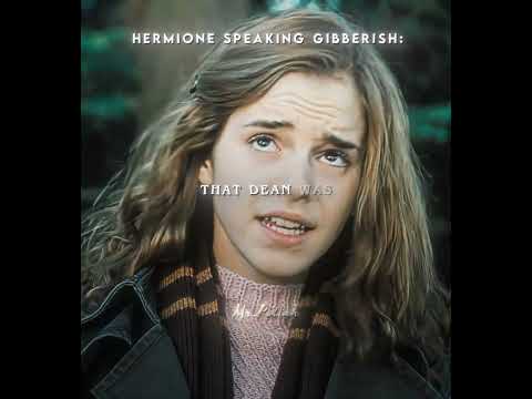 Hermione's Hilarious Gibberish Speech! 😂 | Harry Potter & Emma Watson Fan Edit
