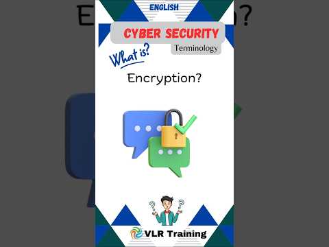 What is Encryption? cyber security terminology#vlrtraining #cybersecurity #education #encryption