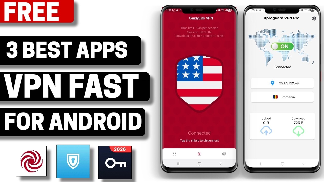 3 Top 3 Free VPN Apps for Android in 2026 🌐