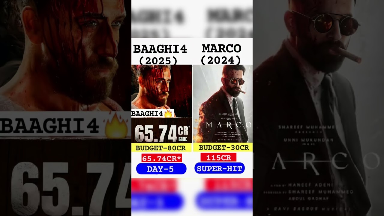 Baaghi 4 vs Marco Day 5 Box Office Clash 🎬