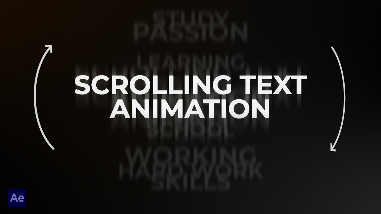 Create Stunning 3D Scrolling Text Animation in After Effects 🚀