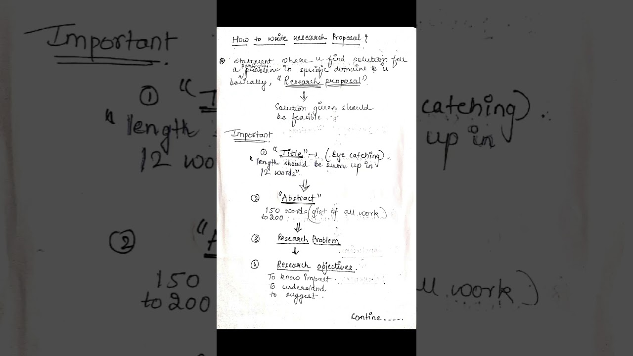 Writing a PhD Research Proposal for Interviews ๐