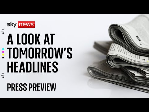 Sky News Press Preview | Friday, October 31, 2025 – Get a Sneak Peek at Tomorrow’s Headlines 📰
