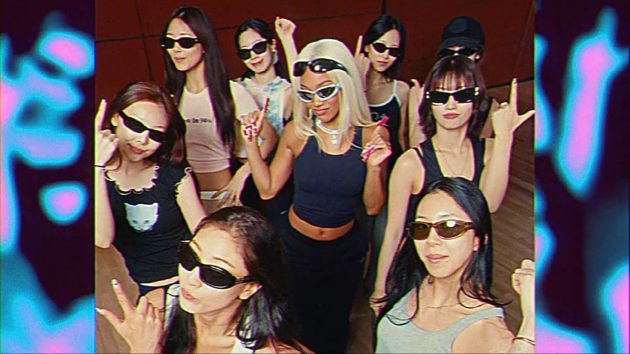 Saweetie & TWICE - superstars (Official Visualizer)