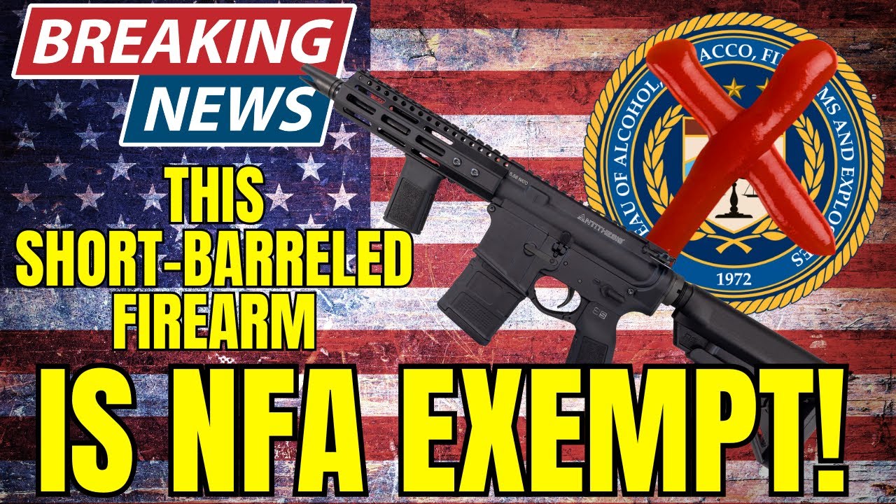 🚨 Breaking: ATF Confirms Short Barreled Firearm Is NFA Exempt After 8 Years of Legal Battle